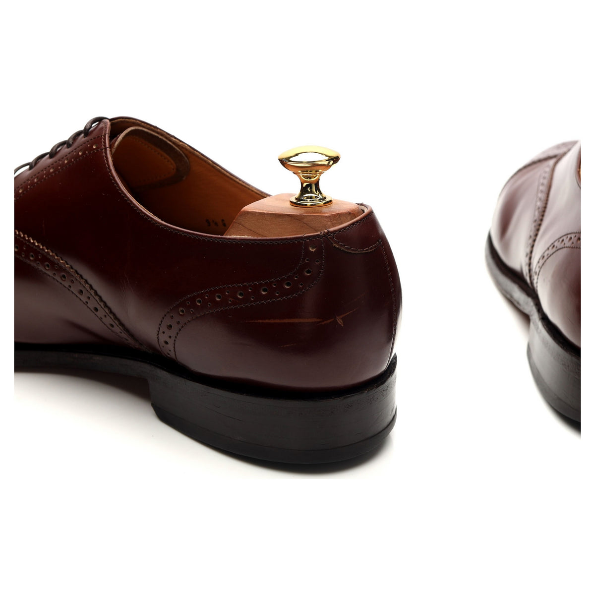 &#39;Alfred&#39; Brown Leather Oxford Brogues UK 9.5 G