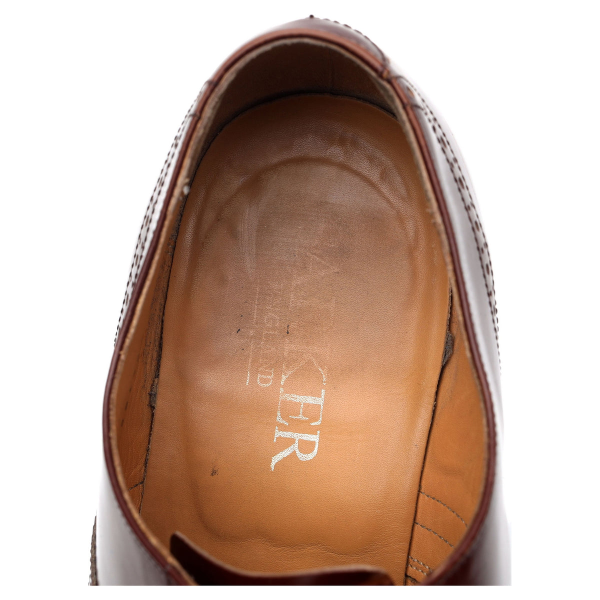 &#39;Alfred&#39; Brown Leather Oxford Brogues UK 9.5 G
