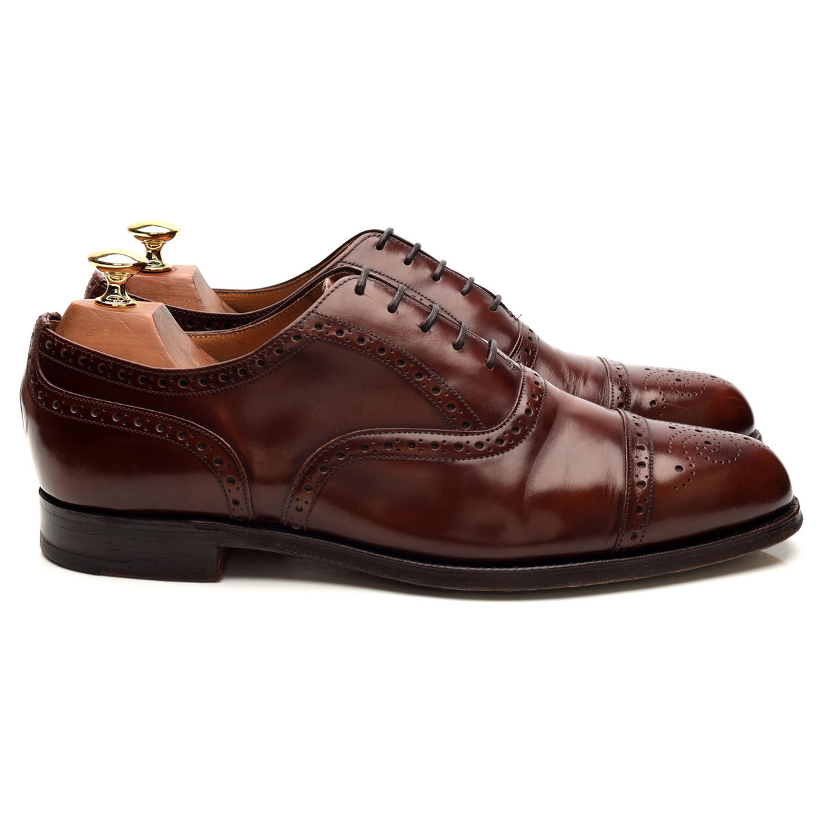 Jones &#39;Tyne&#39; Brown Oxford Brogues UK 9.5 F
