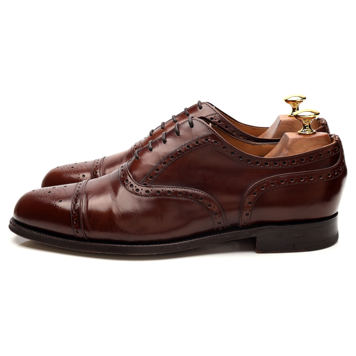 Jones &#39;Tyne&#39; Brown Oxford Brogues UK 9.5 F