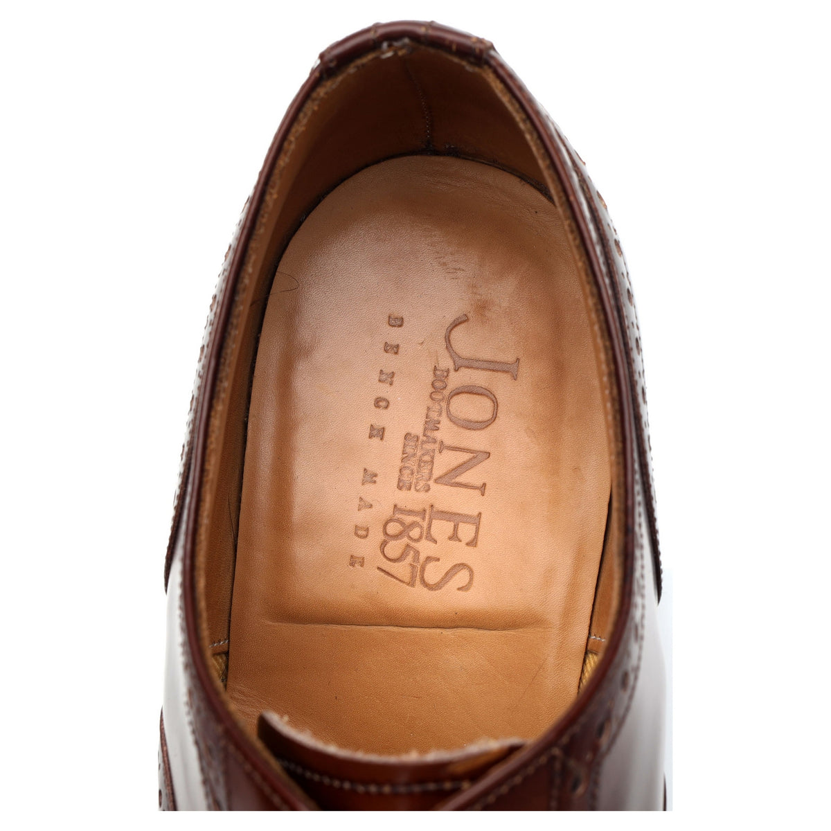 Jones &#39;Tyne&#39; Brown Oxford Brogues UK 9.5 F