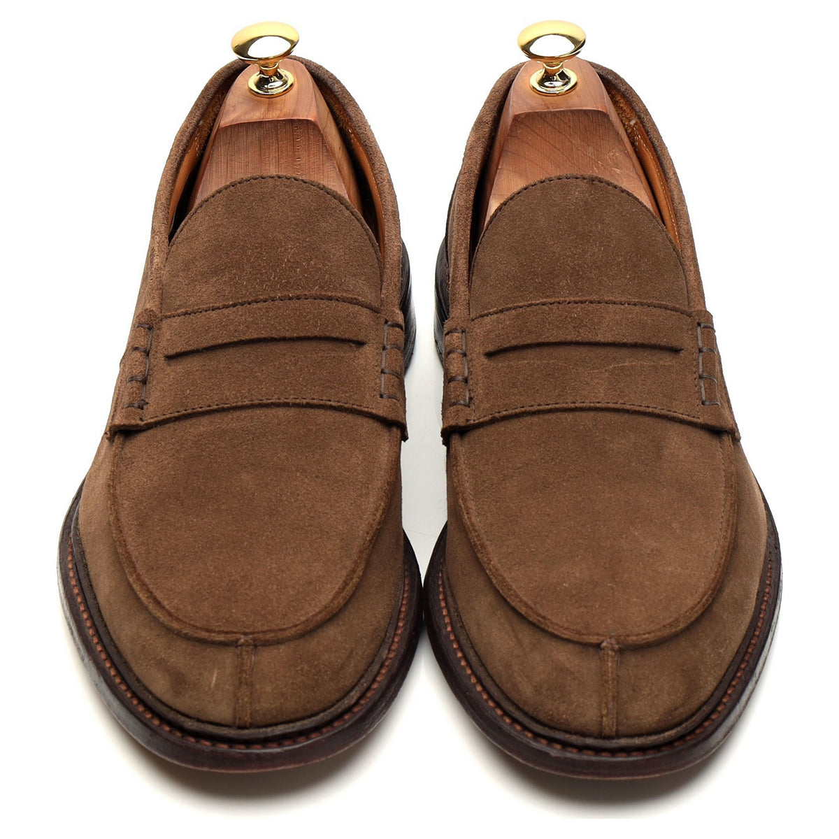 &#39;James&#39; Light Brown Suede Loafers UK 9