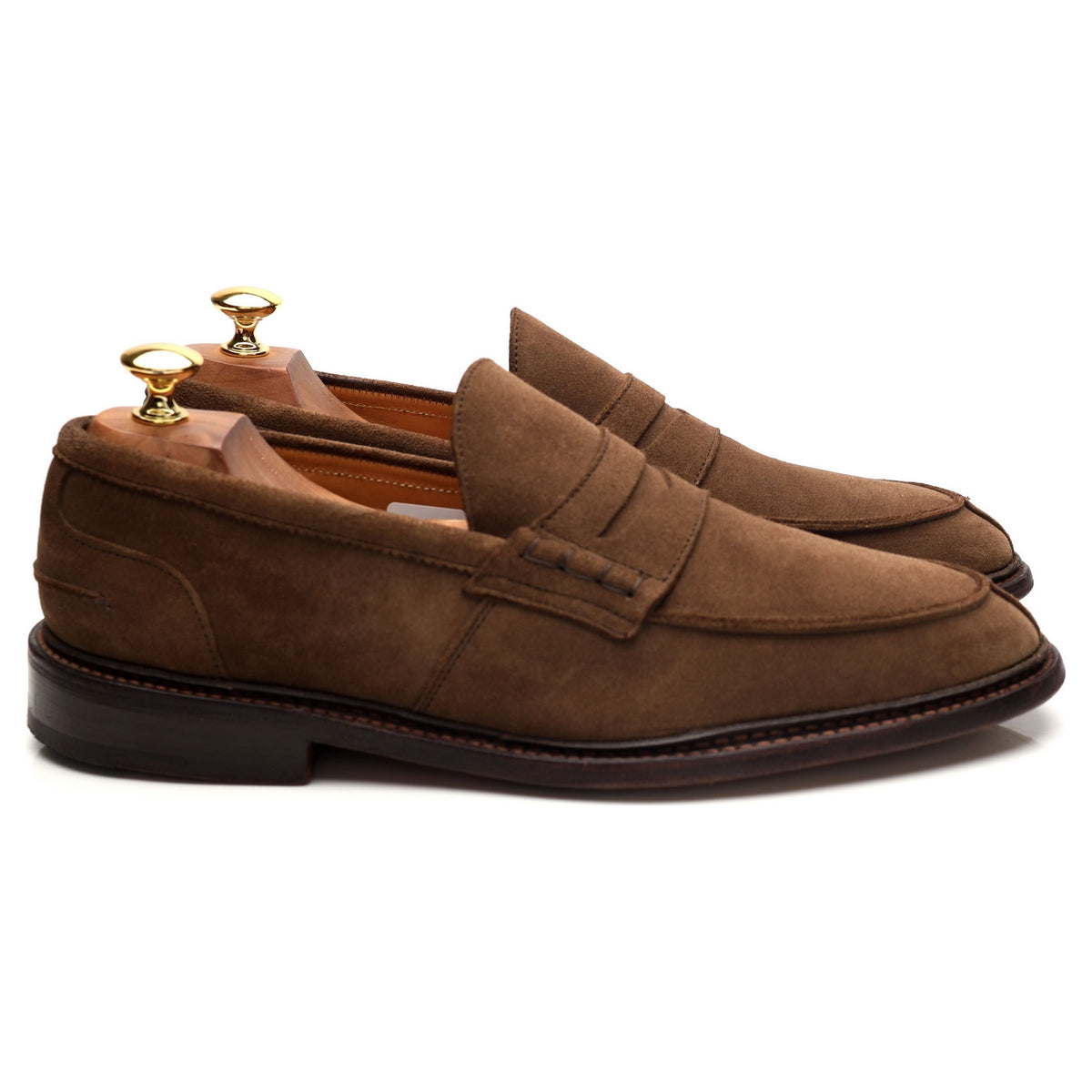 &#39;James&#39; Light Brown Suede Loafers UK 9