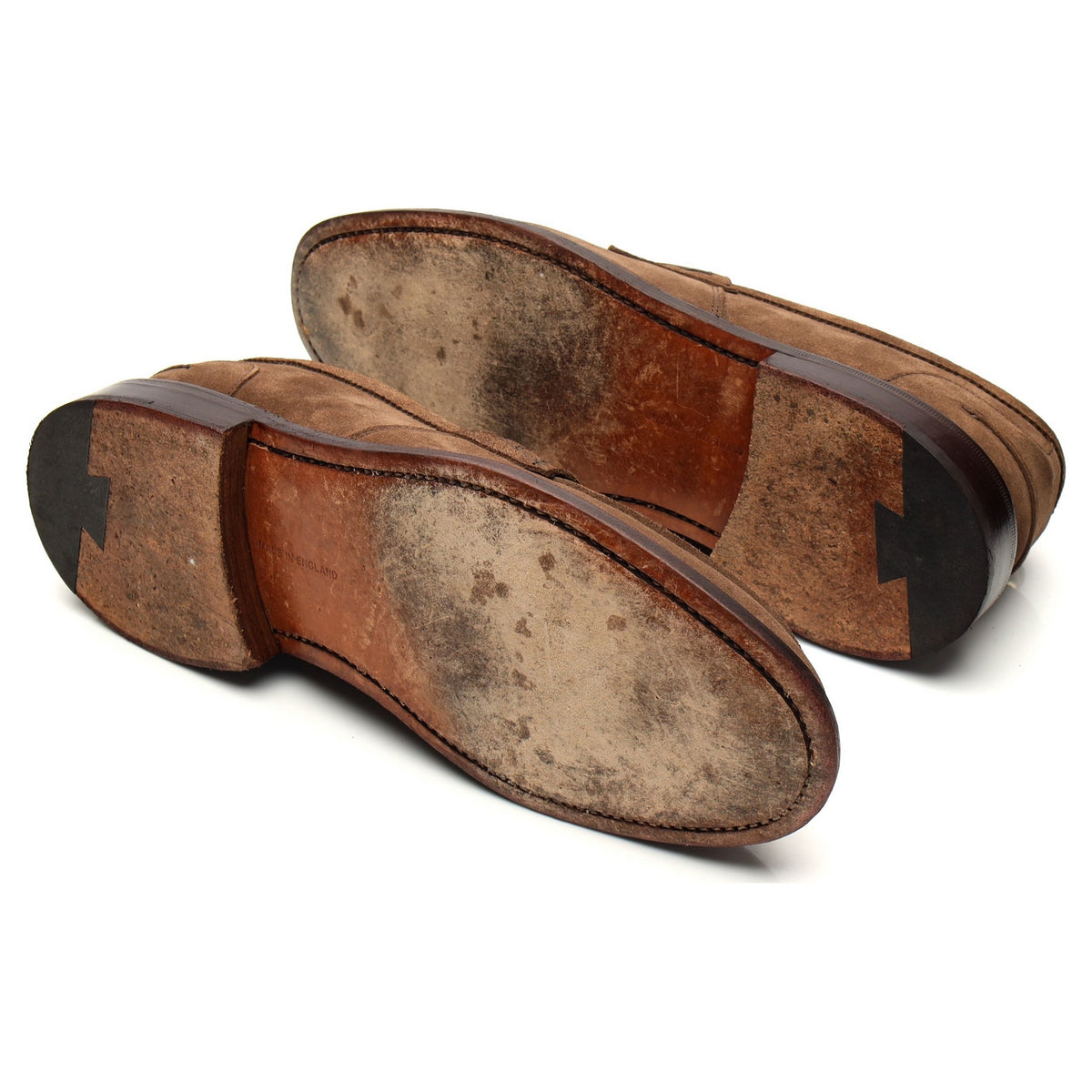 &#39;James&#39; Light Brown Suede Loafers UK 9