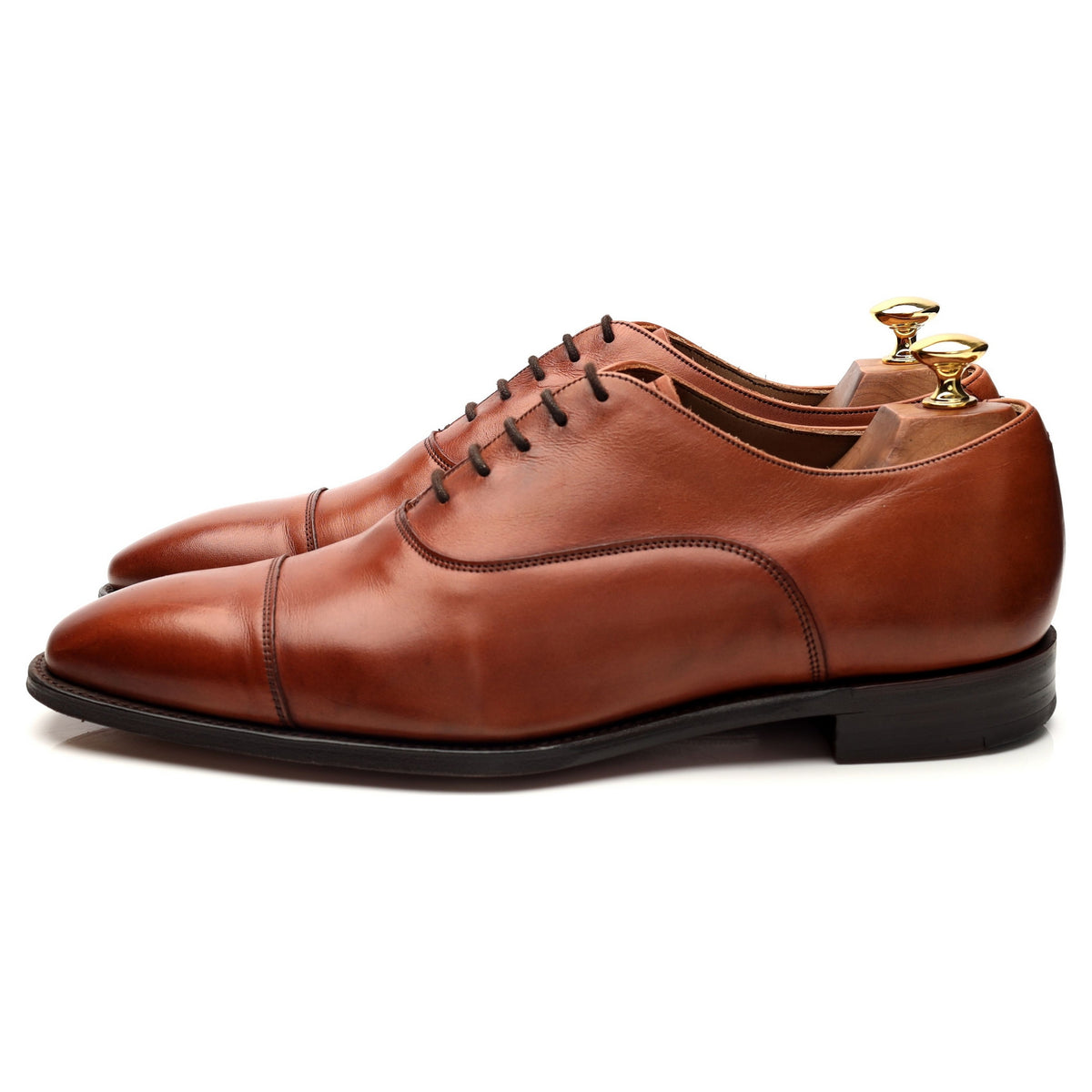 &#39;Beaton&#39; Tan Brown Leather Oxford UK 9 F