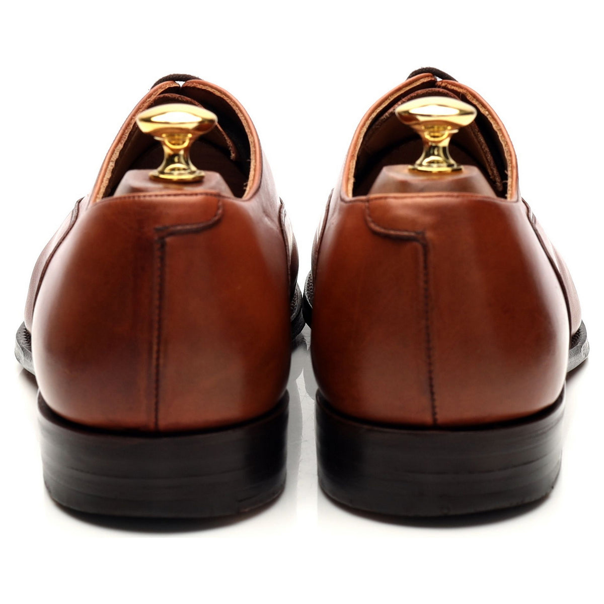 &#39;Beaton&#39; Tan Brown Leather Oxford UK 9 F