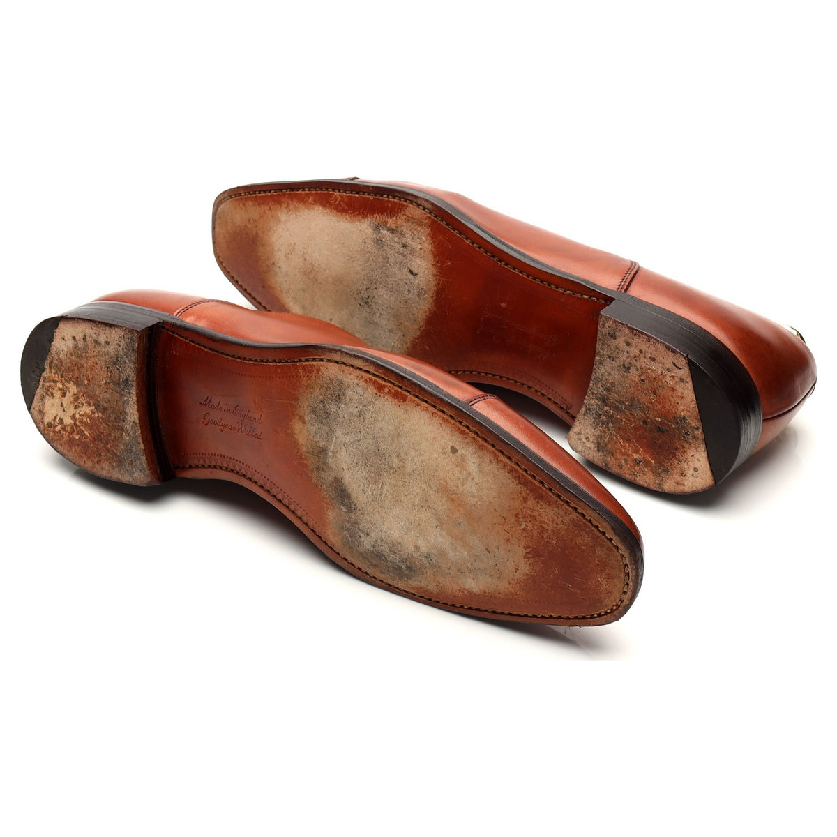 &#39;Beaton&#39; Tan Brown Leather Oxford UK 9 F
