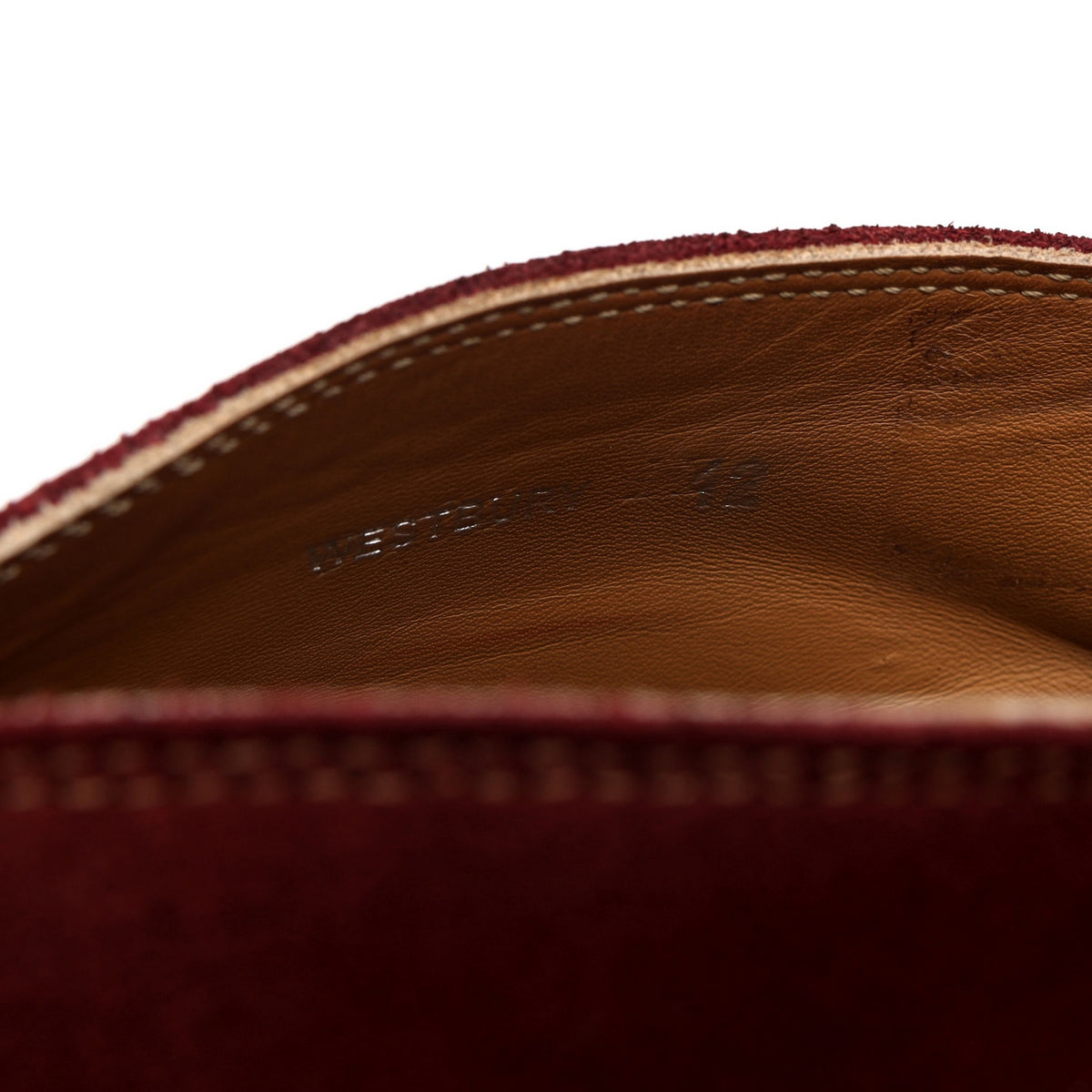 &#39;Westbury&#39; Burgundy Suede Chukka Boots UK 12