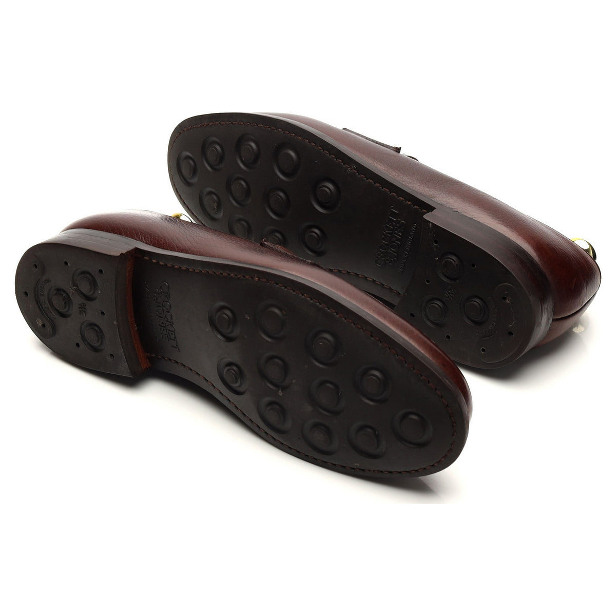 &#39;Boston&#39; Brown Grain Leather Loafer UK 7 E