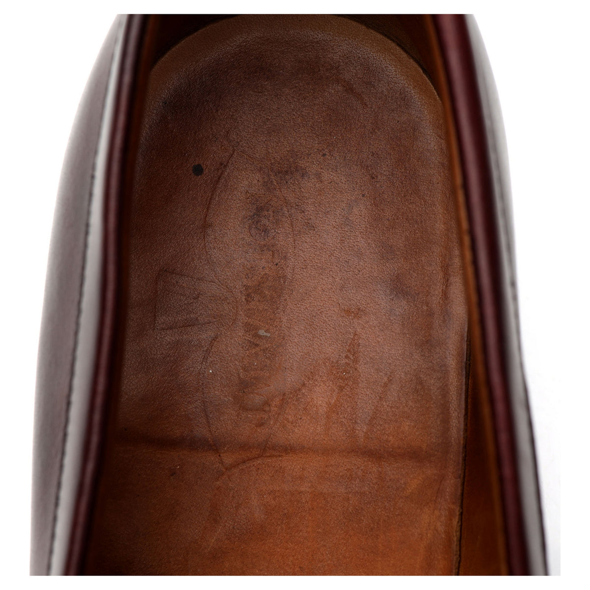 &#39;180 Mocassin&#39; Burgundy Leather Loafers 7 D UK 8