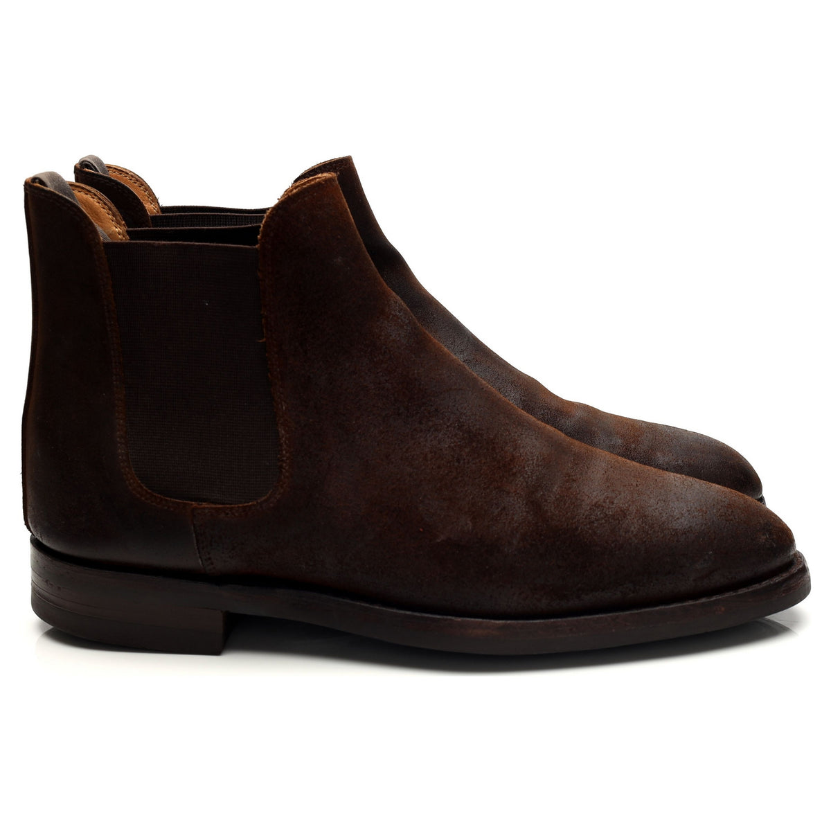 &#39;Chelsea 5&#39; Dark Brown Rough-Out Suede Chelsea Boots UK 7 E