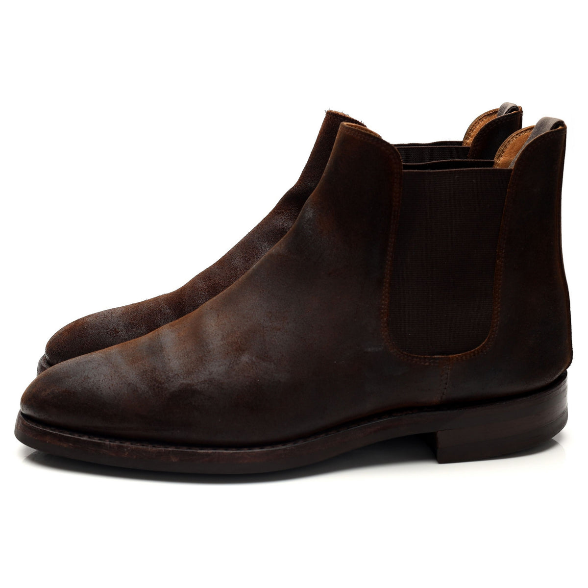 &#39;Chelsea 5&#39; Dark Brown Rough-Out Suede Chelsea Boots UK 7 E