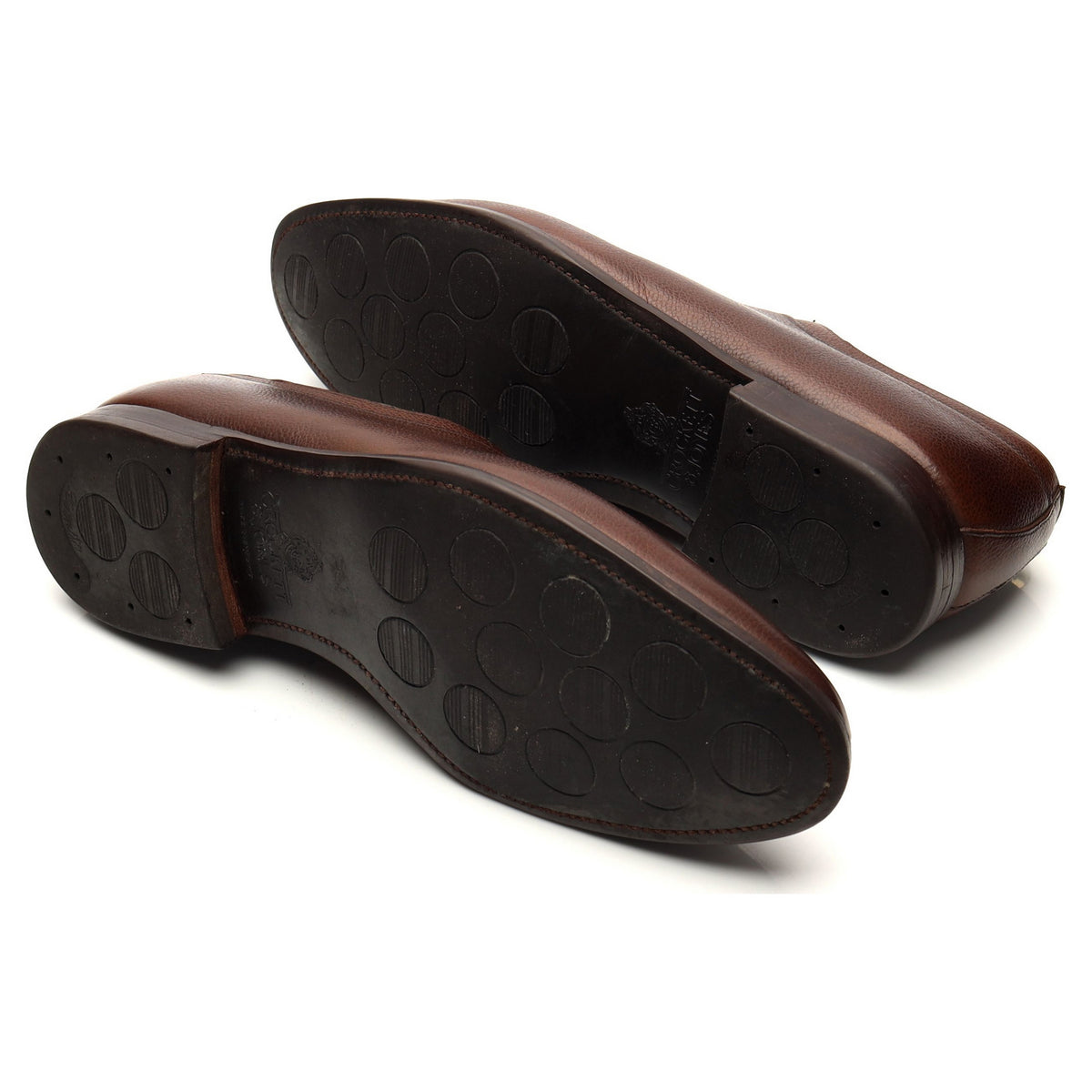 &#39;Hardwick&#39; Dark Brown Grain Leather Split Toe Derby UK 10 E