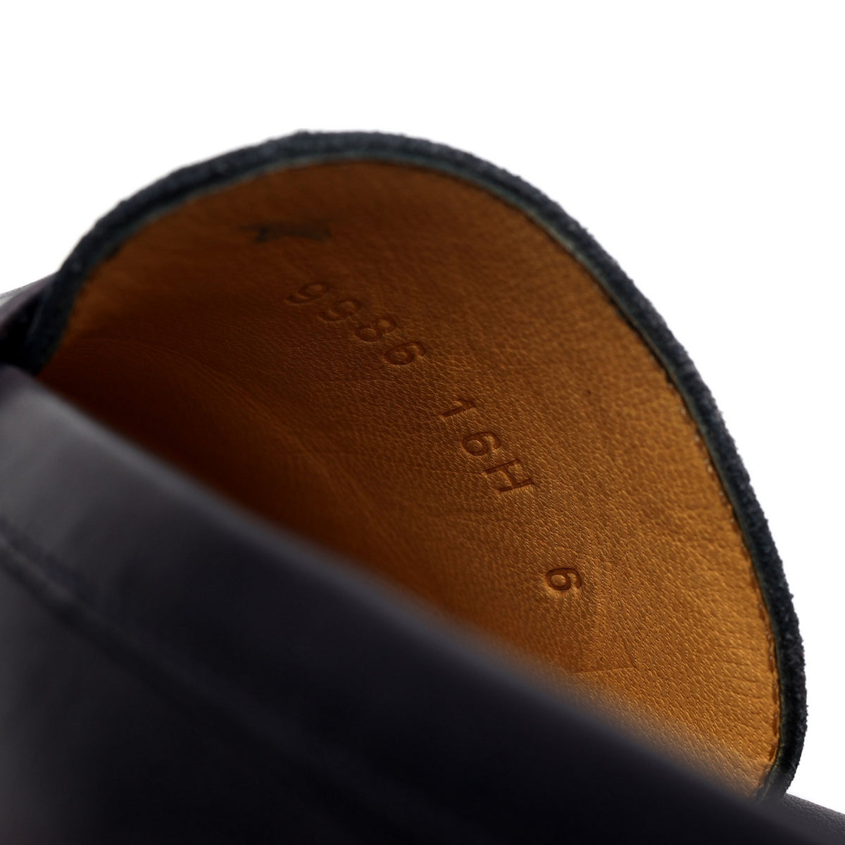 &#39;Dax&#39; Navy Blue Leather / Suede Loafers UK 6