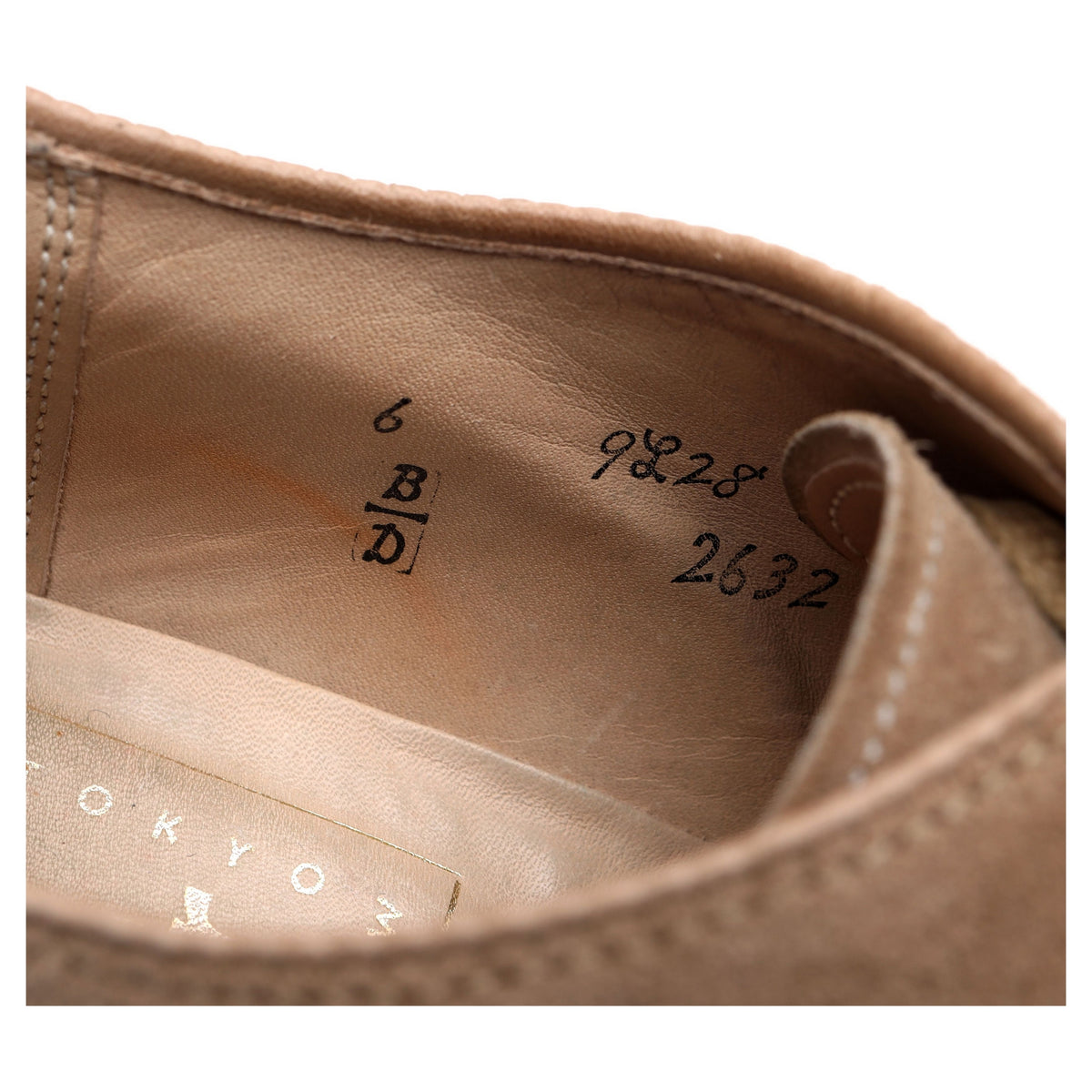 '2632' Sand Suede Derby UK 5.5 US 6 D