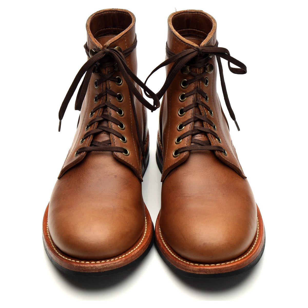 Brown Leather Trench Boots UK 7.5 US 8