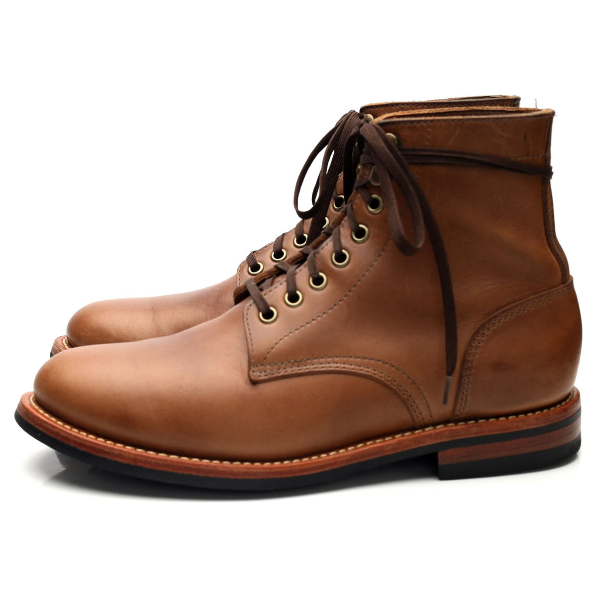 Brown Leather Trench Boots UK 7.5 US 8