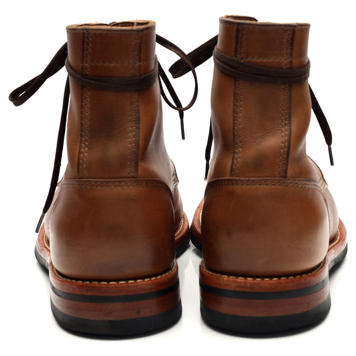 Brown Leather Trench Boots UK 7.5 US 8