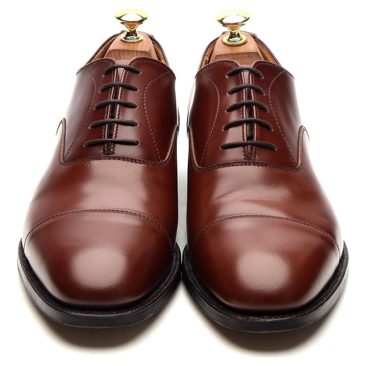 Shipton &amp; Heneage &#39;Edmonton&#39; Brown Leather Oxford UK 8 F