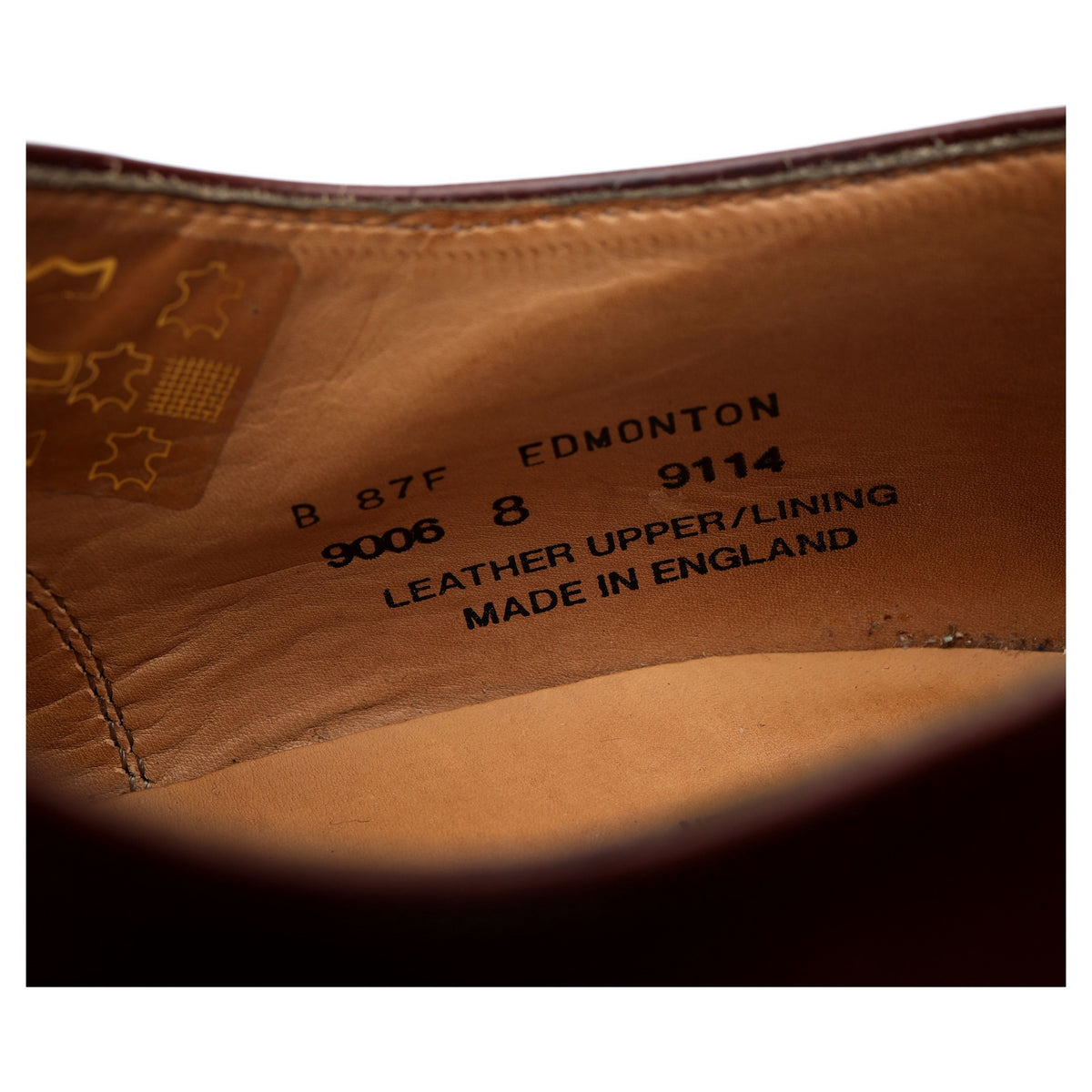 Shipton &amp; Heneage &#39;Edmonton&#39; Brown Leather Oxford UK 8 F