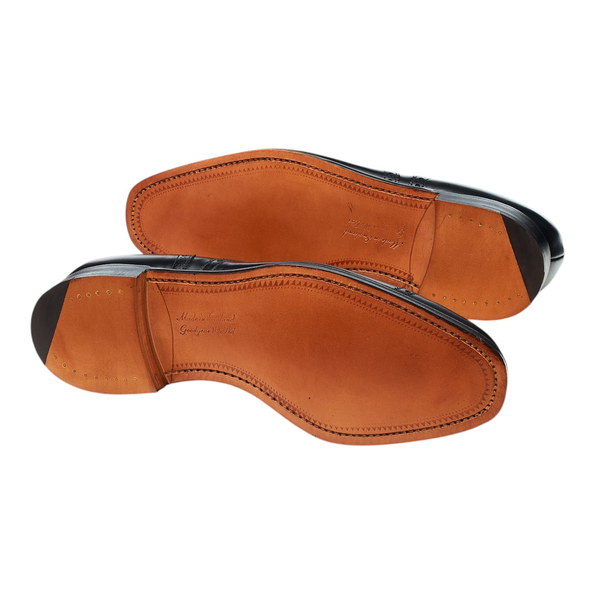 '2873' Black Leather Oxford Brogues UK 7.5 G
