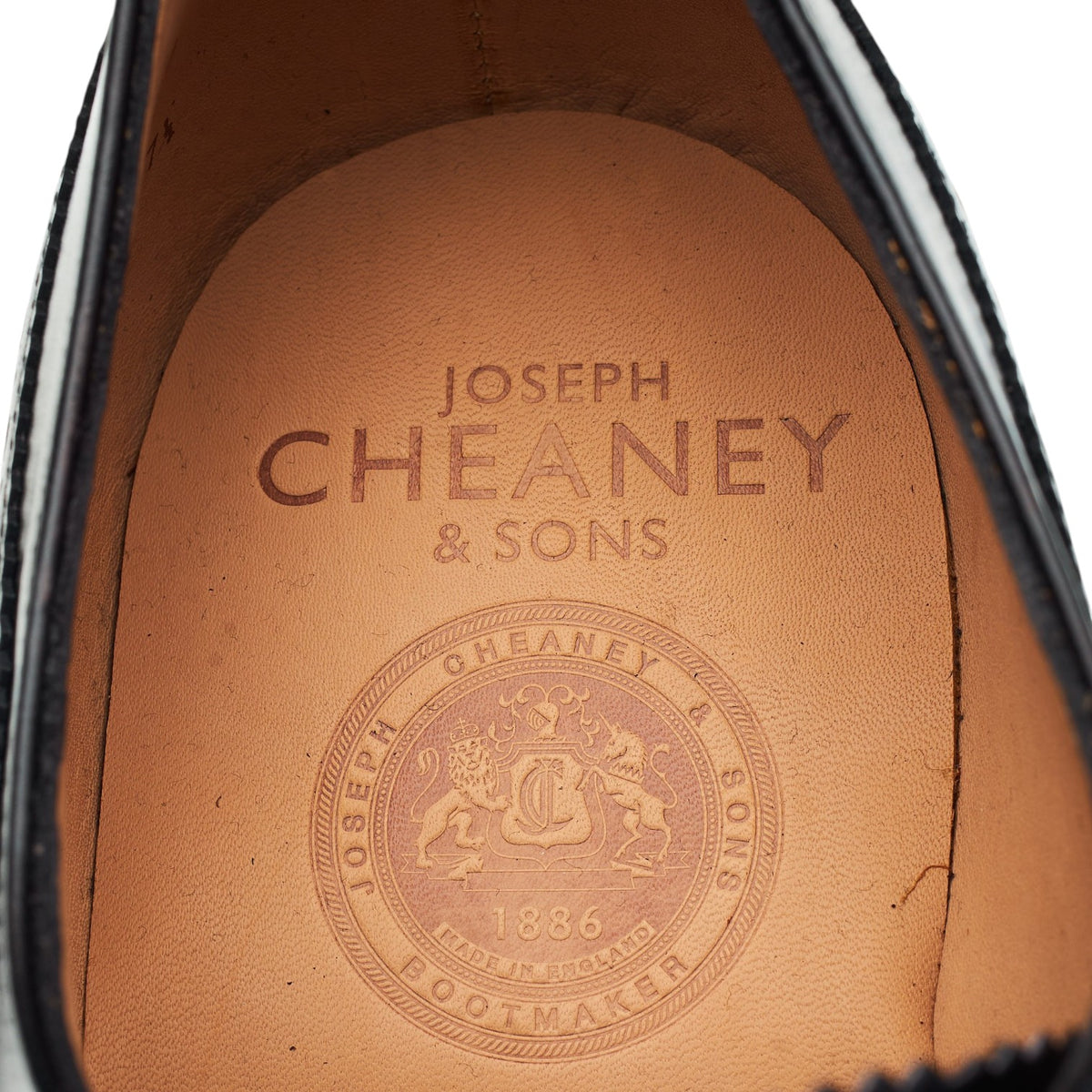 '2873' Black Leather Oxford Brogues UK 7.5 G