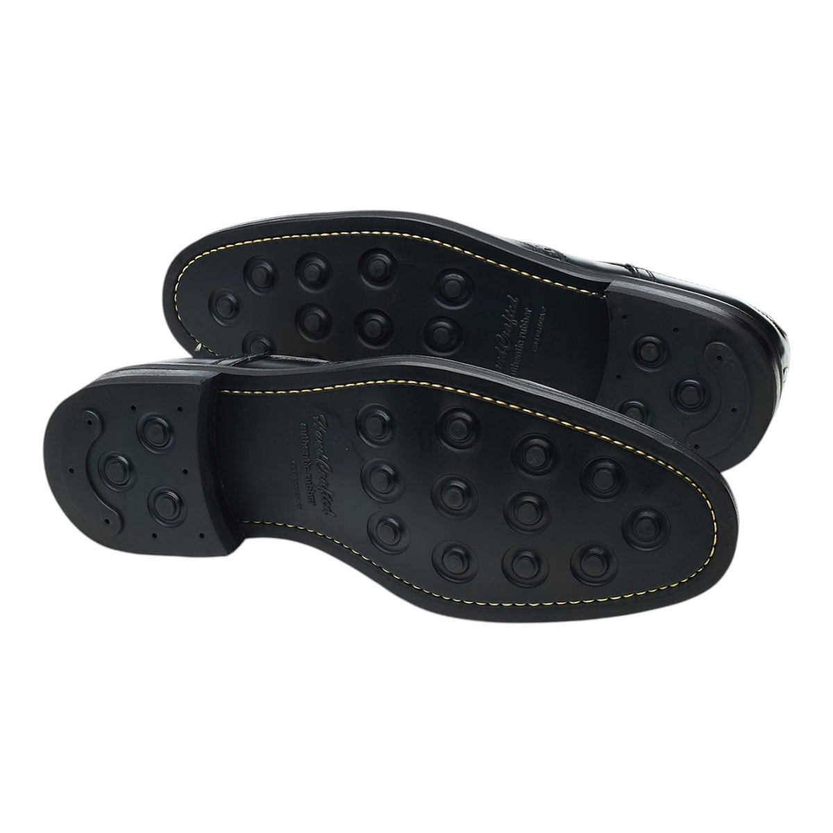 'Edinburgh' Black Leather Derby Brogues UK 7.5 F