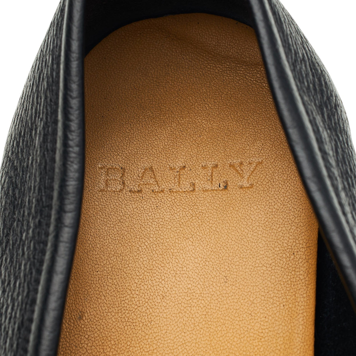 'Webb' Black Grain Leather Loafers UK 9 E
