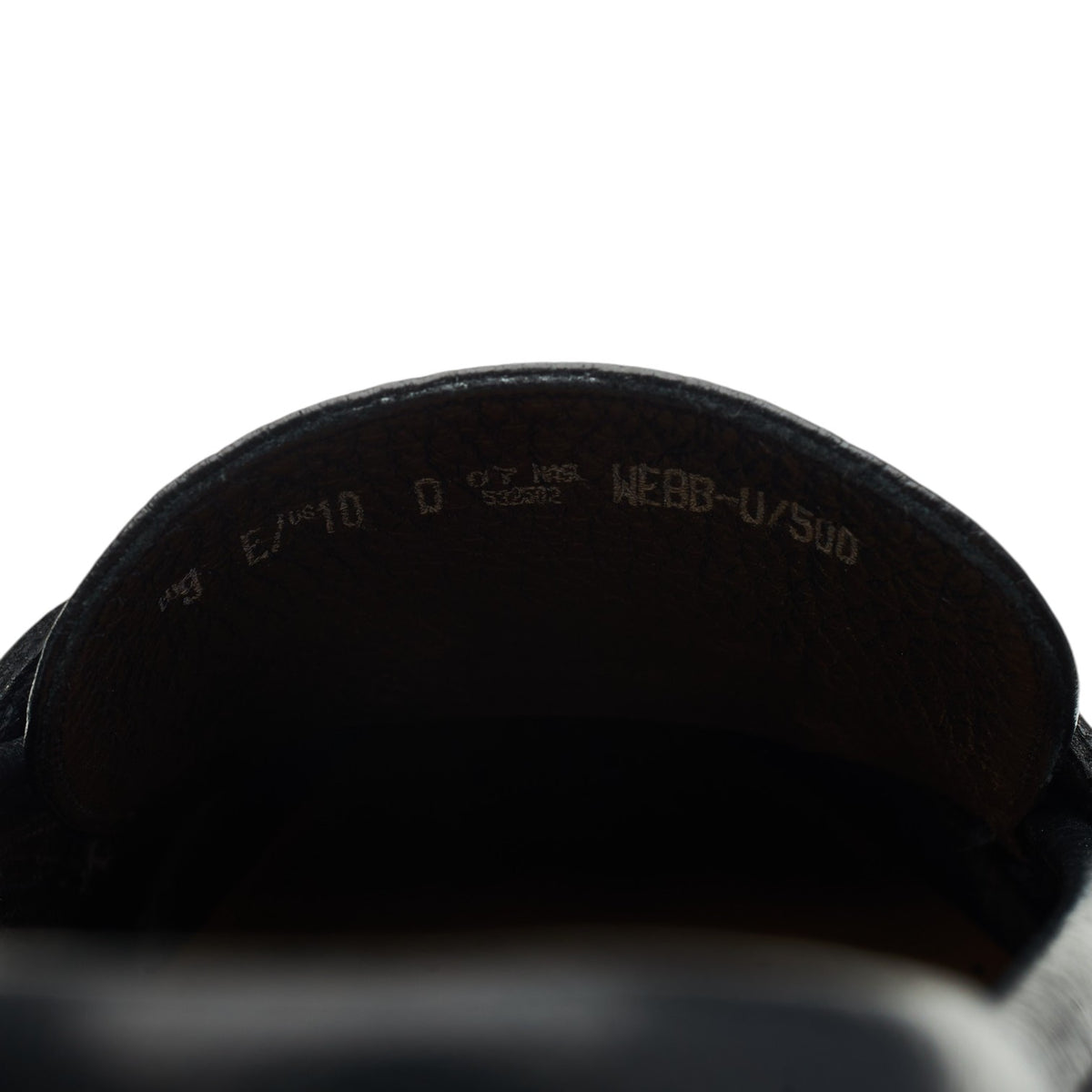 'Webb' Black Grain Leather Loafers UK 9 E