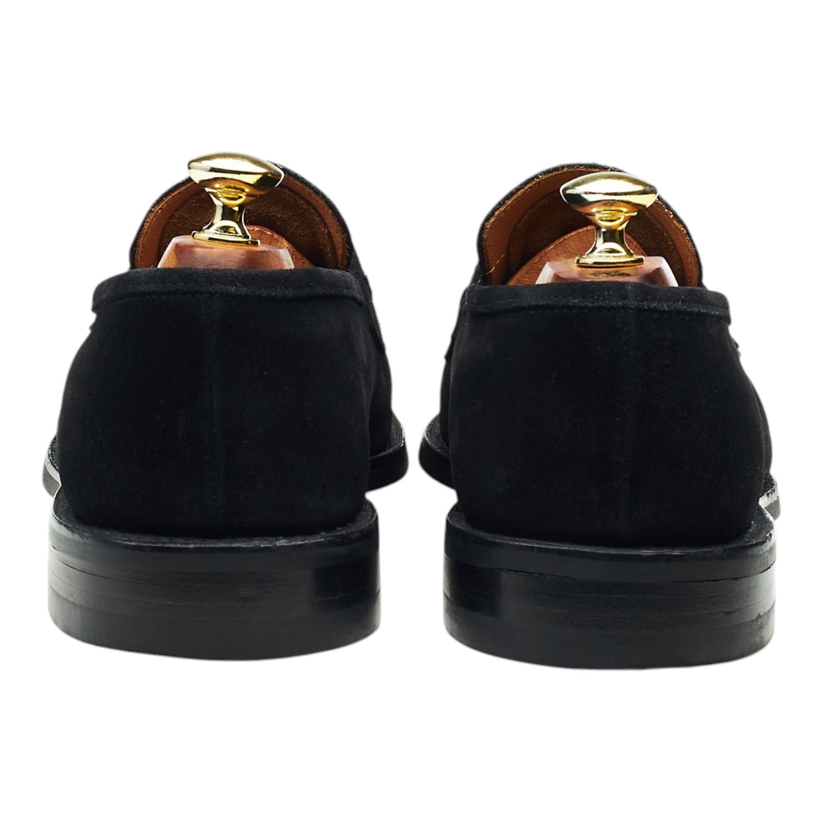 Clutch Cafe Black Suede Horsebit Loafers UK 7.5