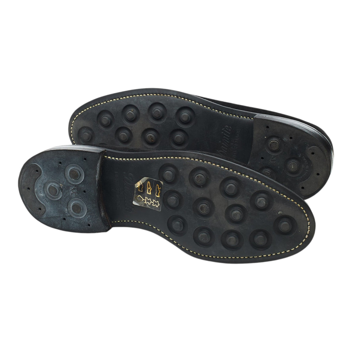 Clutch Cafe Black Suede Horsebit Loafers UK 7.5