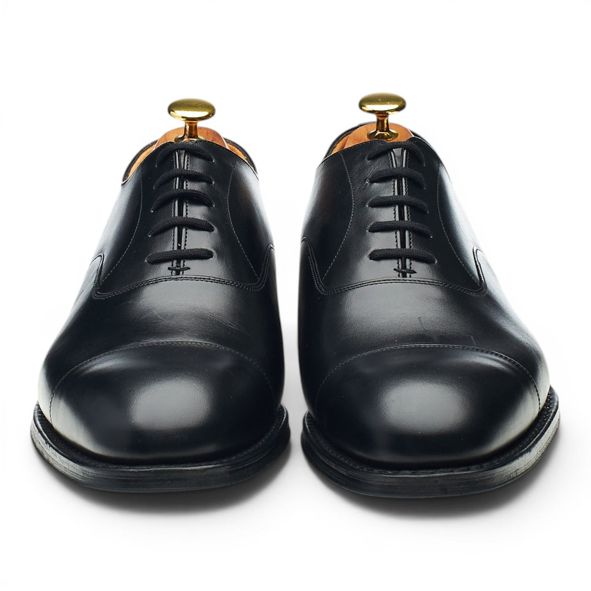 'Consul' Black Leather Oxford UK 8.5 G