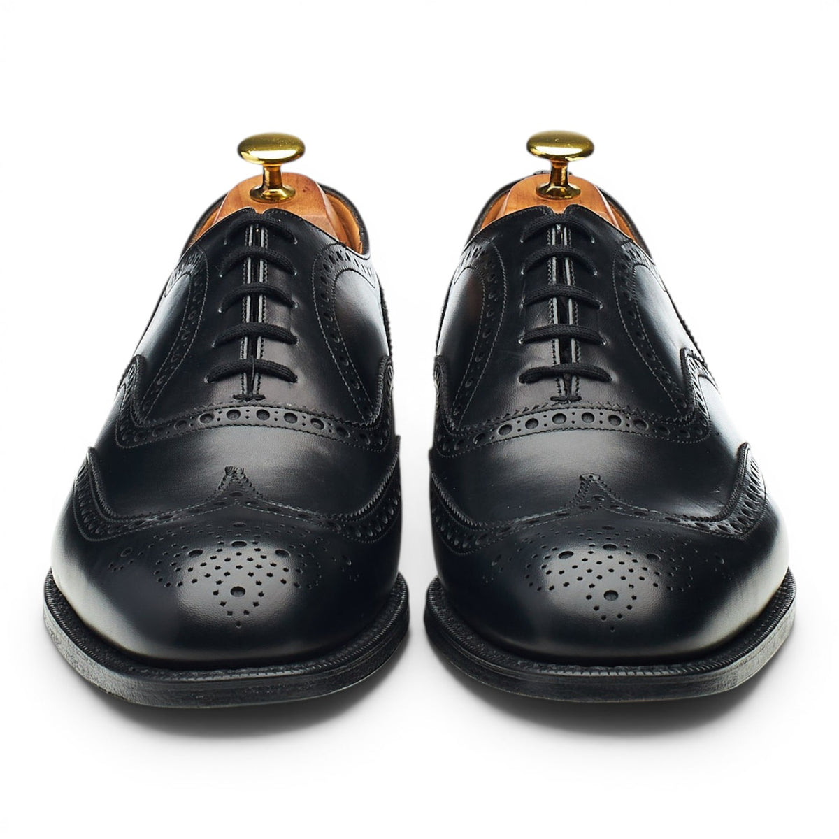 'Chetwynd' Black Leather Oxford Brogues UK 8.5 G