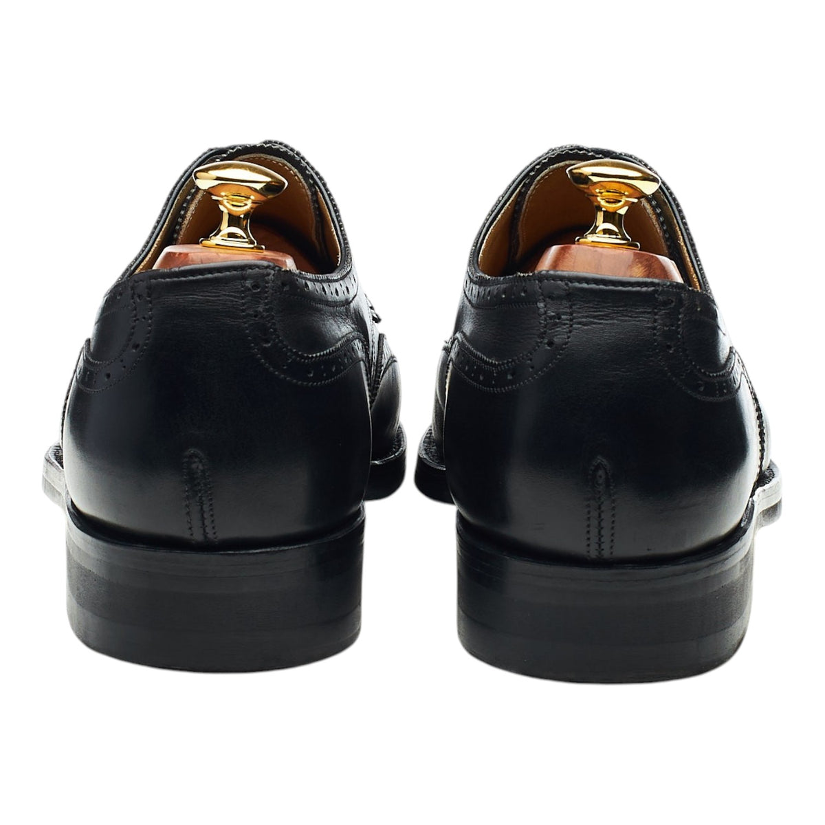 'Budapest' Black Leather Derby Brogues UK 11 EU 45