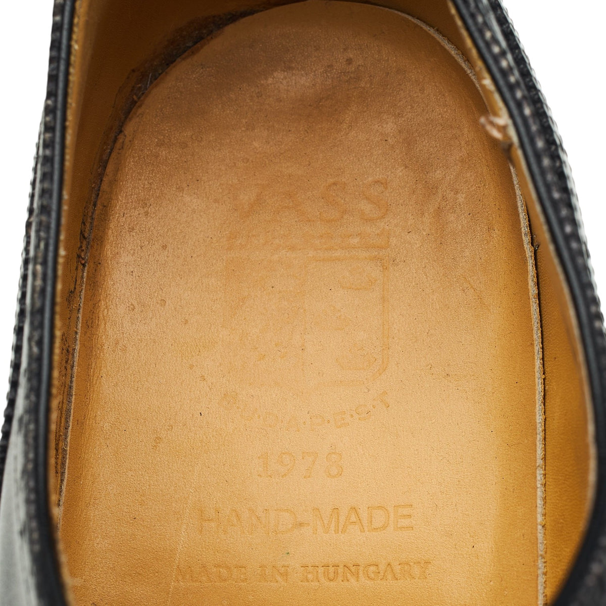 'Budapest' Black Leather Derby Brogues UK 11 EU 45