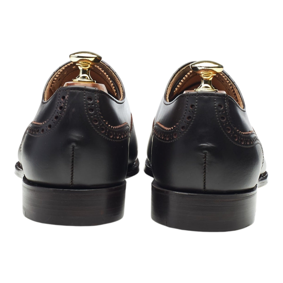 '2873' Dark Brown Leather Oxford Brogues UK 7.5 G
