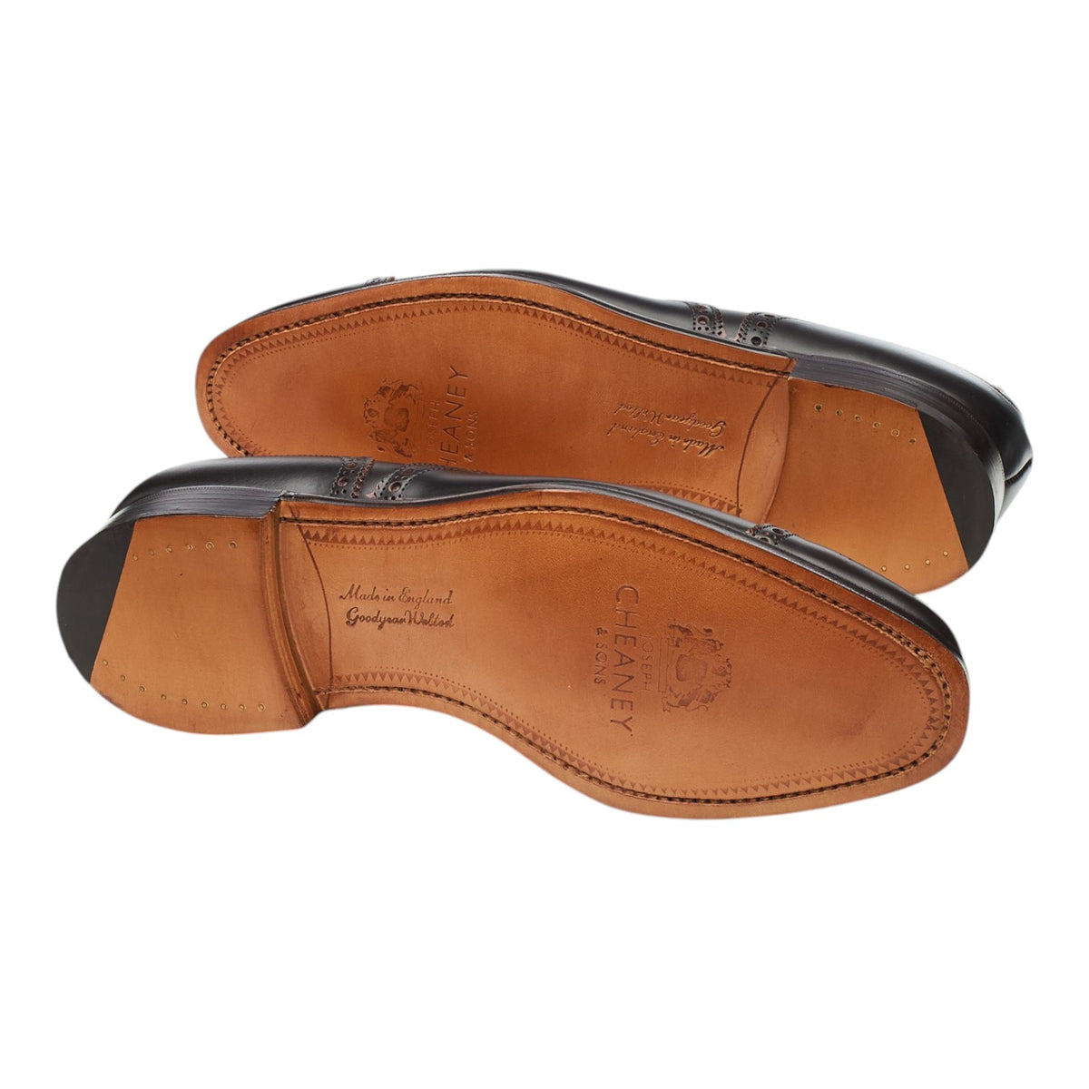 '2873' Dark Brown Leather Oxford Brogues UK 7.5 G