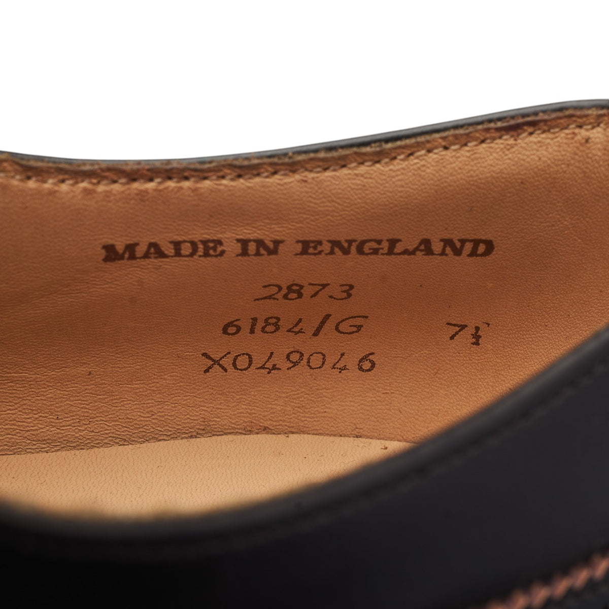 '2873' Dark Brown Leather Oxford Brogues UK 7.5 G