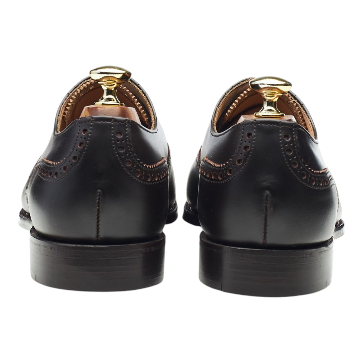 '2873' Dark Brown Leather Oxford Brogues UK 7.5 G