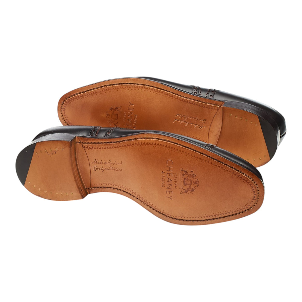 '2873' Dark Brown Leather Oxford Brogues UK 7.5 G