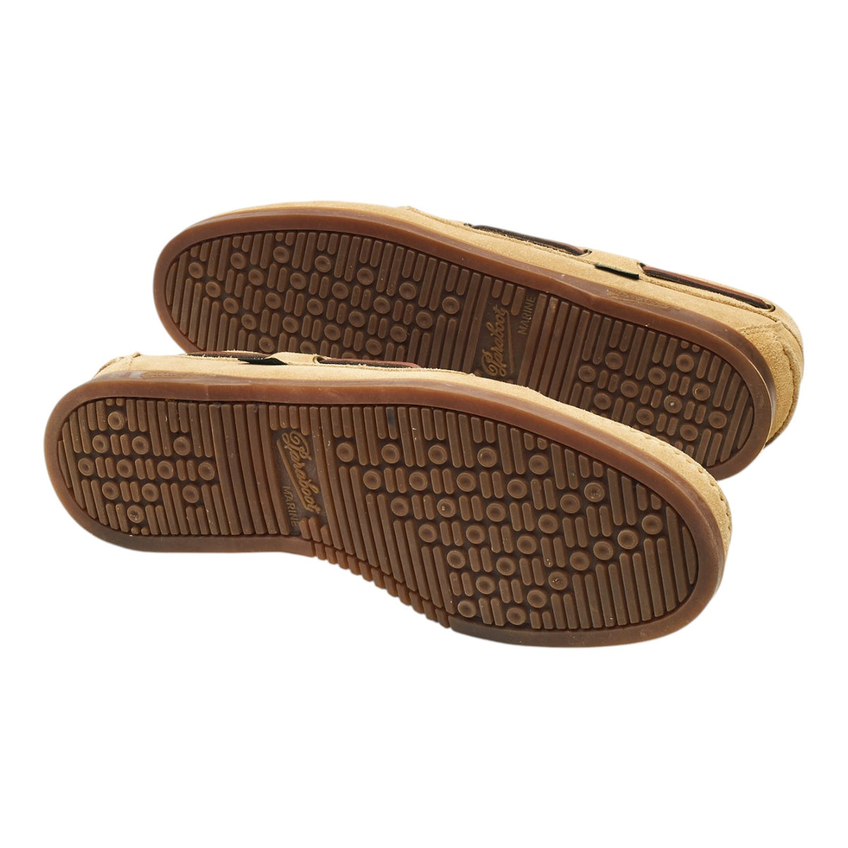 'Barth' Beige Suede Boat Shoes UK 9.5