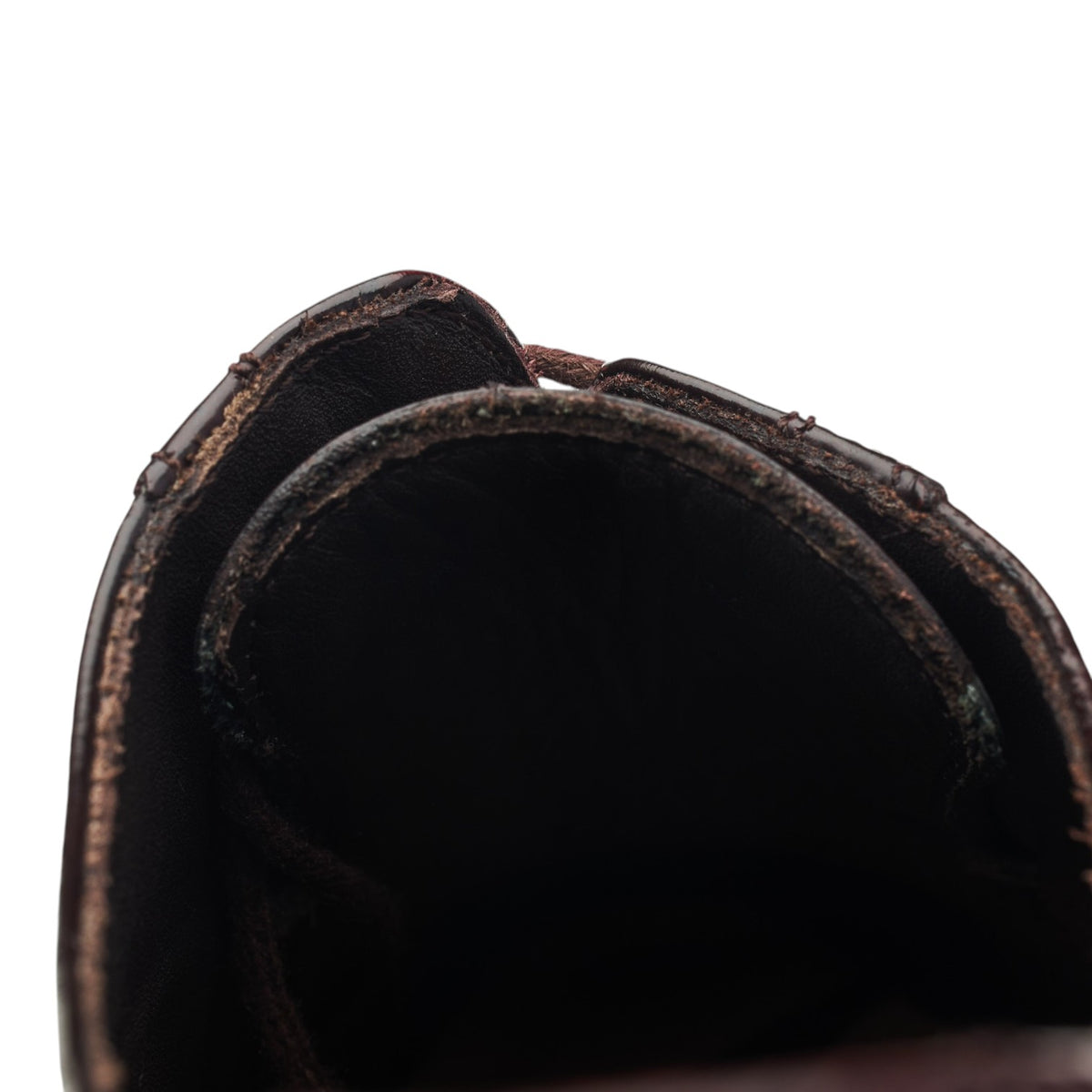 'Edinburgh' Burgundy Leather Derby Brogues UK 7.5 F