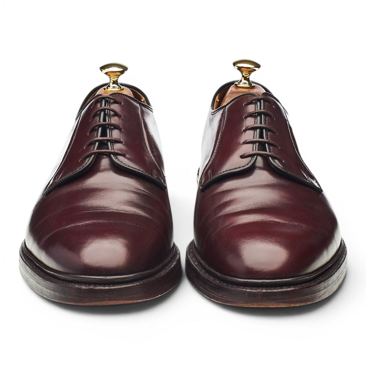 'Carlisle' Burgundy Leather Derby UK 9.5 E