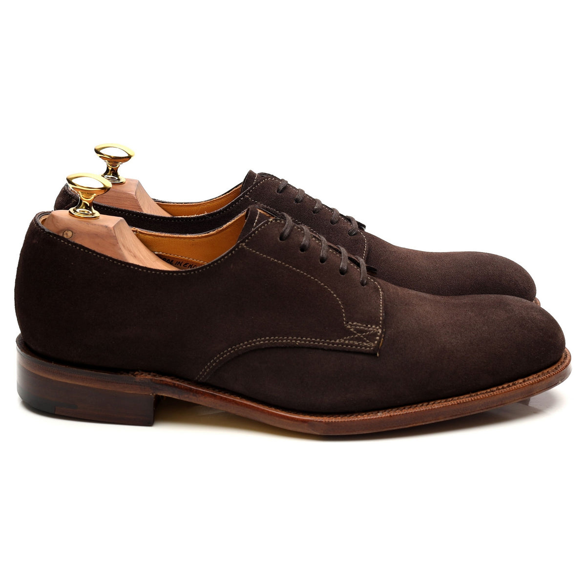 &#39;Rosebery&#39; Brown Suede Derby UK 7 F