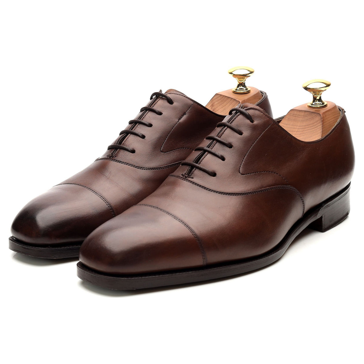 &#39;Chelsea&#39; Dark Brown Leather Oxford UK 6 F