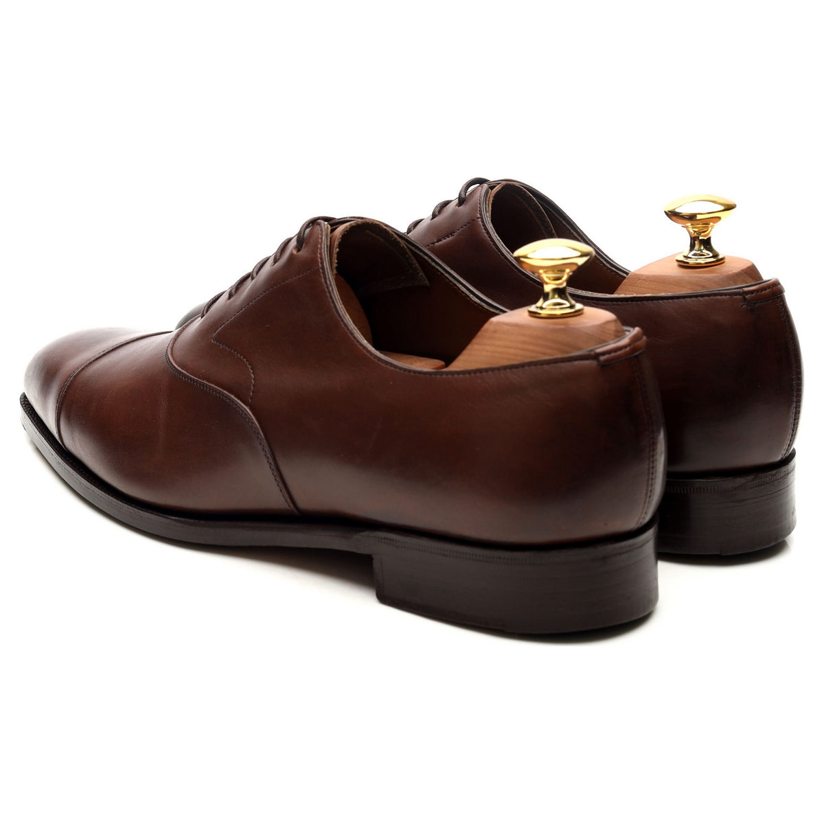 &#39;Chelsea&#39; Dark Brown Leather Oxford UK 6 F