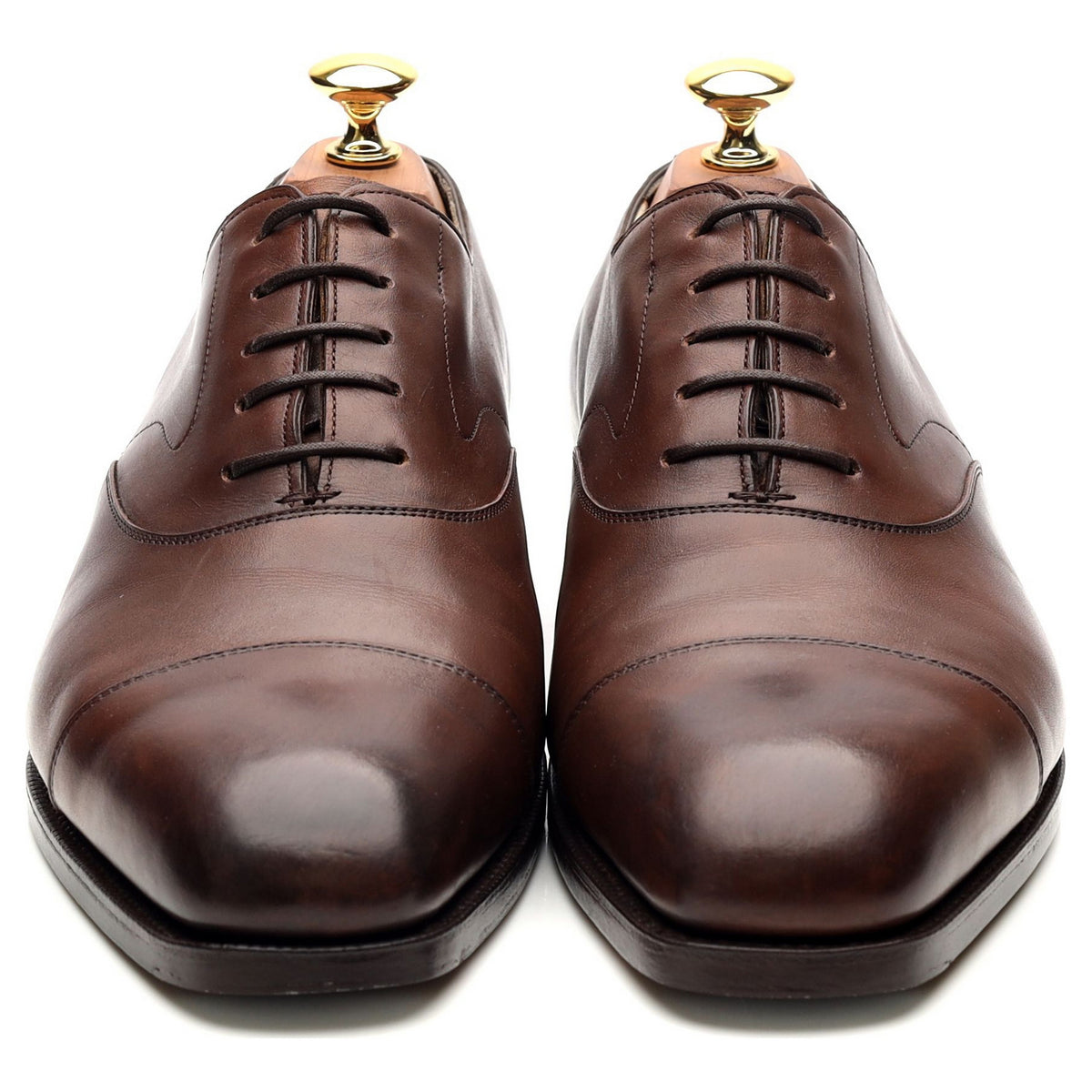 &#39;Chelsea&#39; Dark Brown Leather Oxford UK 6 F