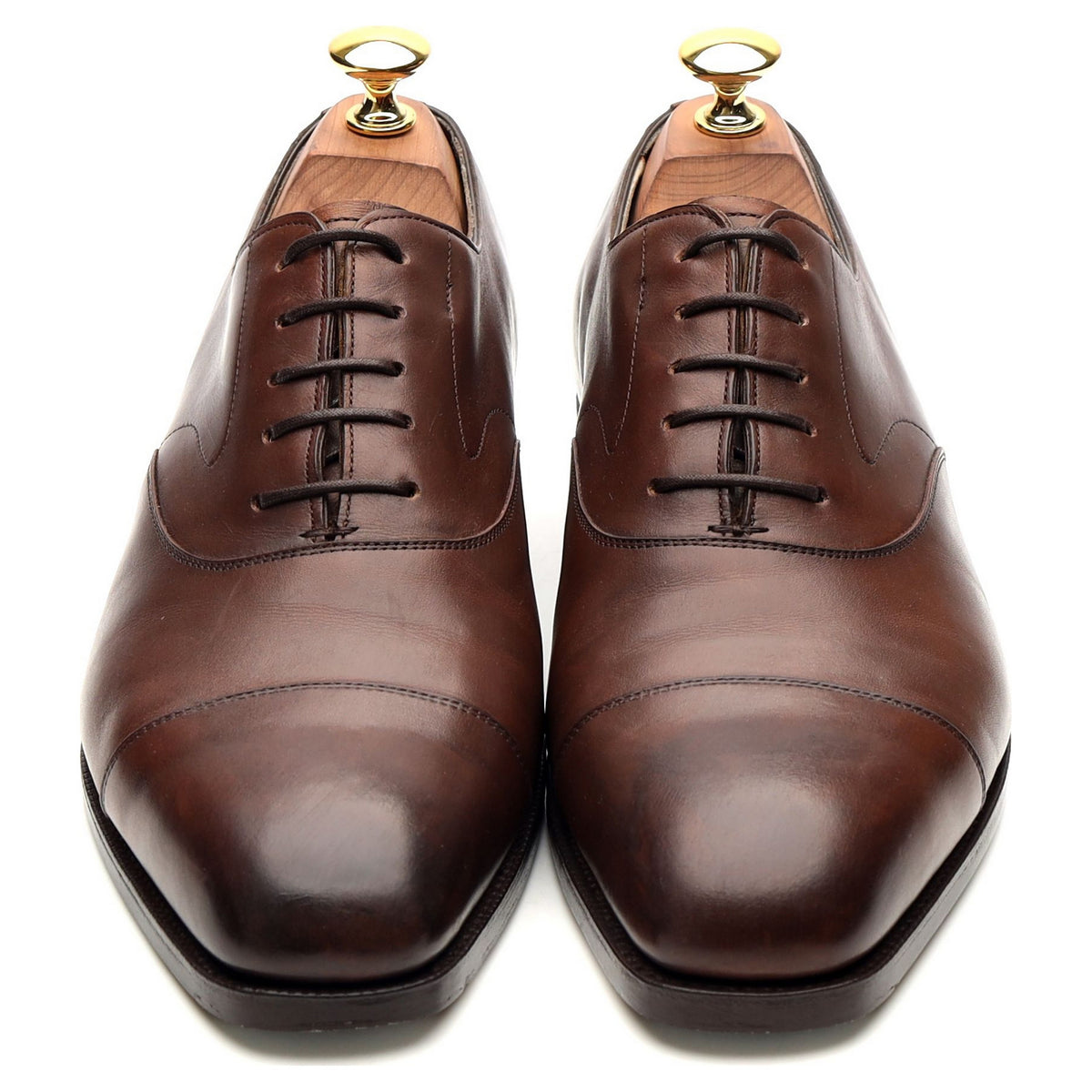 &#39;Chelsea&#39; Dark Brown Leather Oxford UK 6 F