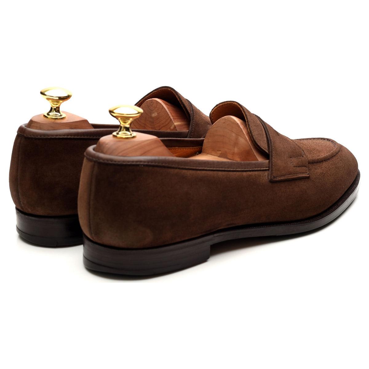 Brown Suede Loafers UK 8 E US 8.5 D