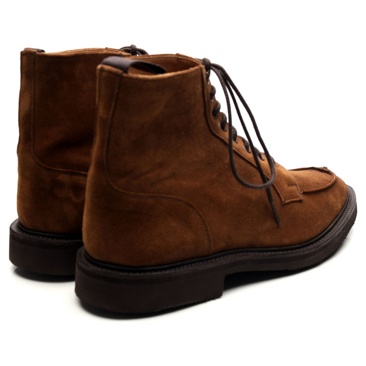 &#39;Lawrence&#39; Brown Suede Split Toe Boots UK 9